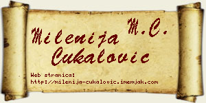 Milenija Čukalović vizit kartica